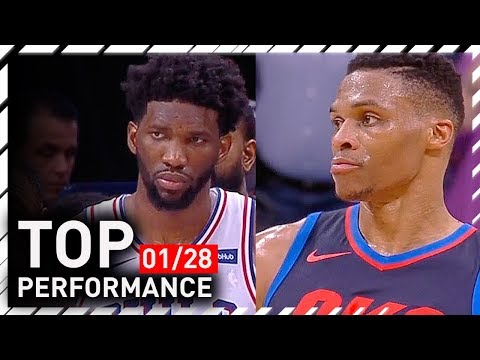 Russell Westbrook TOP Full Highlights vs 76ers - 37 Pts, 14 Ast, 9 Reb | 2018.01.28