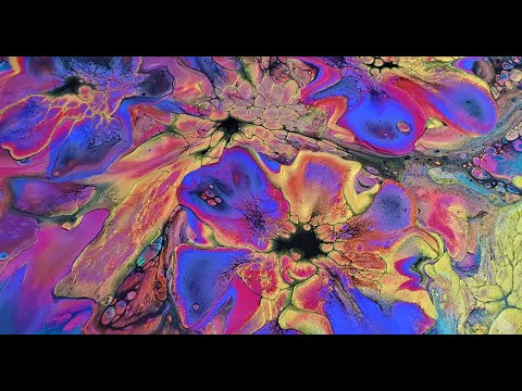 (354) "A Round and Around" Beautiful Acrylic Pour Painting! | Fluid Art