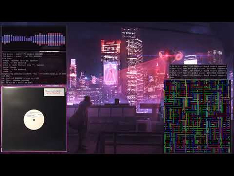 Michael Gray Vs. Spankox - To The Weekend [FLAC HQ Vinyl Rip] {Linux Terminal Visuals}