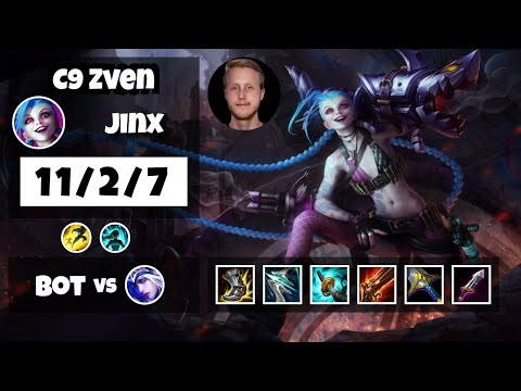 Jinx vs Ashe C9 Zven BOT (11/2/7) - v11.6