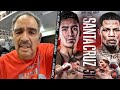 ABEL SANCHEZ "ONLY WAY SANTA CRUZ WINS IS IF TANK GETS TIRED OF HITTING HIM!"