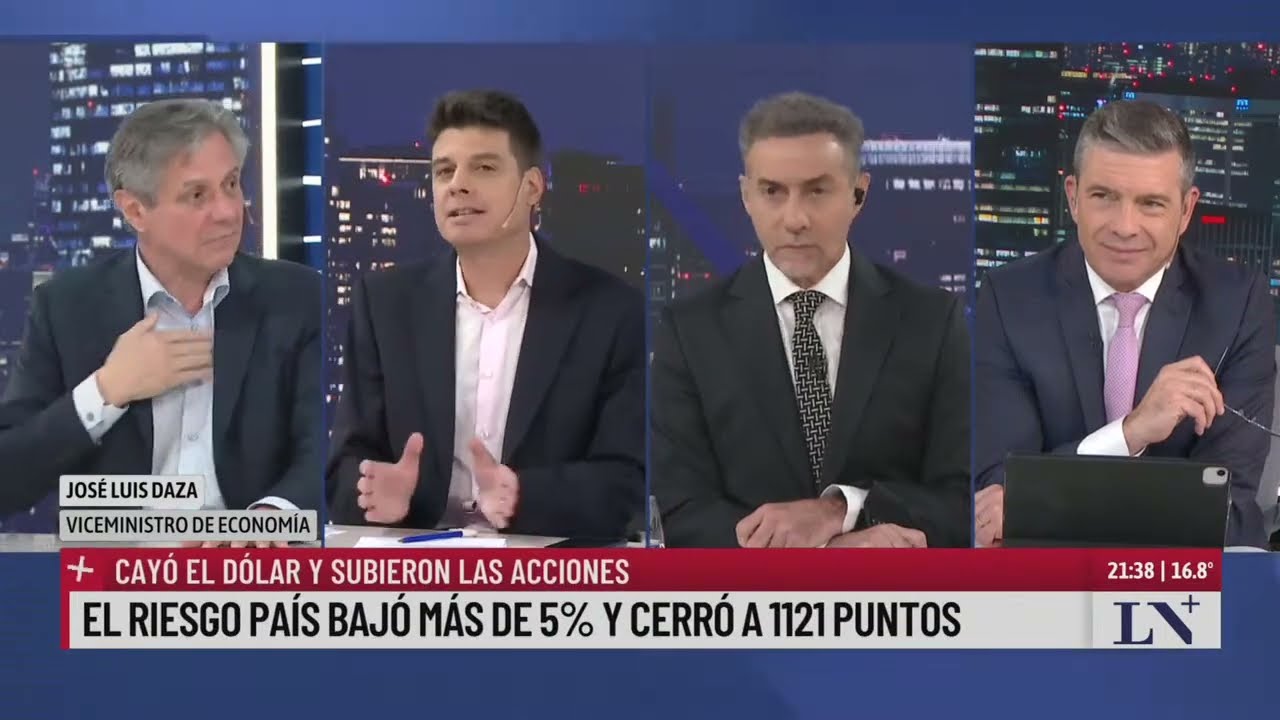 Subieron las acciones y cayó fuerte el riesgo país; el testimonio del viceministro José Luis Daza