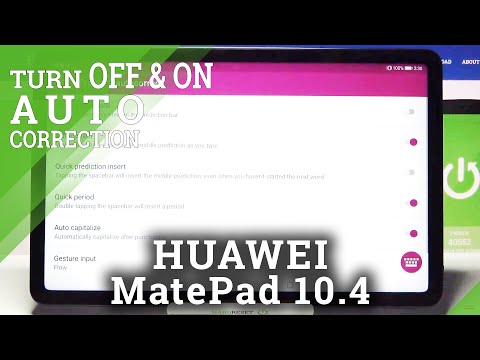 How to Find Text Correction Options in HUAWEI MatePad 10.4 – Correction Settings