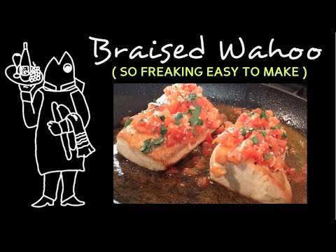 Easy Braised Fish Recipe: One-Pan, 15 Minute Wahoo Fillet Recipe!