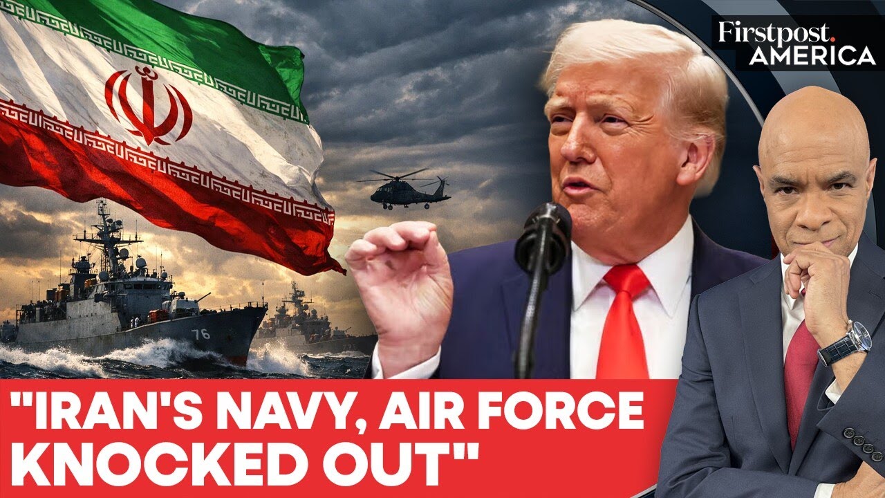 Trump: Iran’s Navy, Air Force "Knocked Out", Tehran Running Out of Missiles | Firstpost America