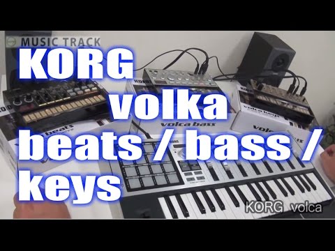KORG Volca Keys , Bass & Beats Demo&Review [English Captions]