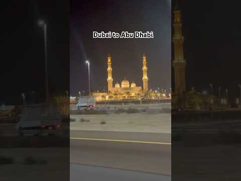 Dubai to Abu Dhabi #trending #vacationmode #abudhabi #mosque #dubai #youtubeshorts #shariqvlogs