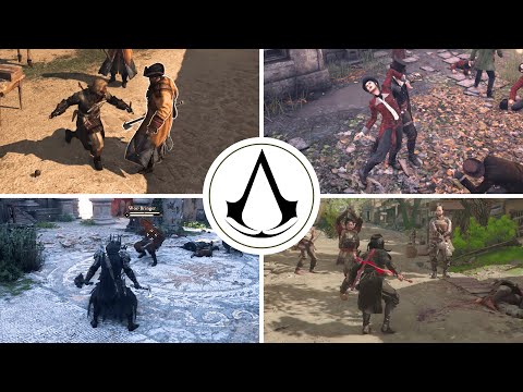 1 Minute Of Combat From Every Assassin's Creed Game  [4K]