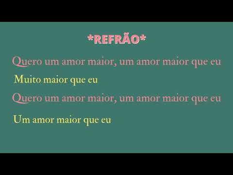 Amor Maior - Paulo Gonzo e Raquel Tavares (Letra)