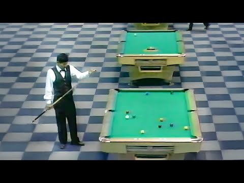 Young EFREN REYES lets His Cue do the Talking Vs USA no. 1 PLAYER -Insane shots!
