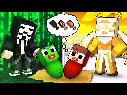 JJ and Mikey ADOPTED by GOD and HACKER Family in Minecraft - Maizen