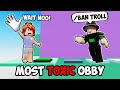 BEATING TROLLS WITH ADMIN COMMANDS IN THE MOST TOXIC OBBY Slap Tower
