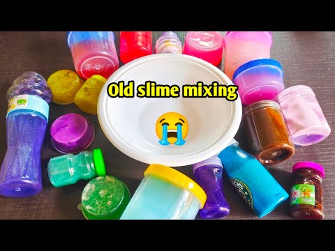Old Slime mixing/ satisfying video/Fun Mixing