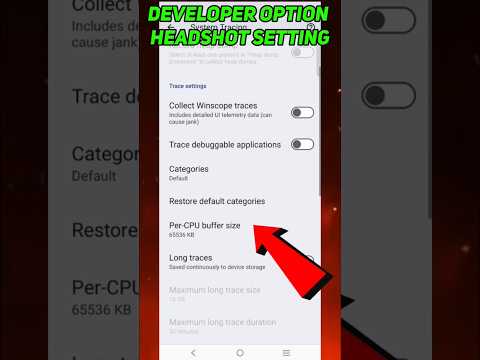 headshot trick developer option l developer options headshot setting free fire 🤫
