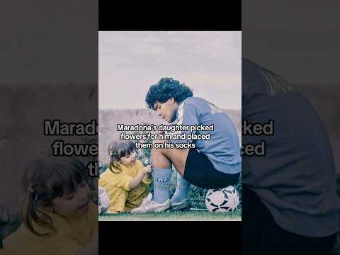 The Sweet Reason Behind Maradona’s Flower Socks #fatherdaughter #maradona #daughterlove #footballer