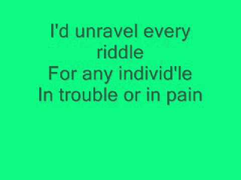 The Wizard Of Oz: If I Only Had A Brain with lyrics