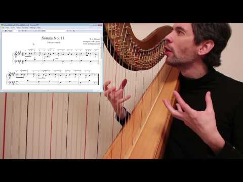 Mozart's Sonata No. 11 on the Harp - Harp Tuesday ep. 72