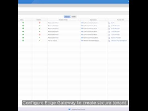 VMware vCloud NFV - Create Secure Multi-Tenant