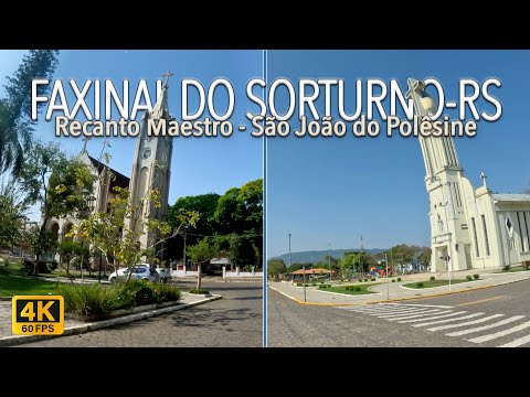 Passeio pelo Recanto Maestro, São João do Polêsine e Faxinal do Soturno - RS 4K