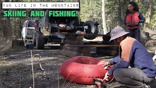 Skiing Mt. Rhondda and Fishing on BC Backroads - Van Life