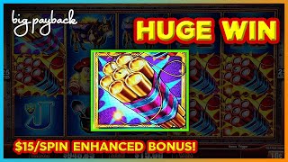 $15/Spin → 1ST SPIN BONUS on Eureka Treasure Train Slots! HUGE WIN!