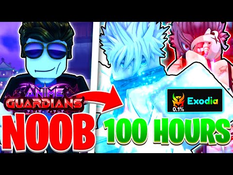 I Spent 100 HOURS+ Going from NOOB to PRO in Anime Guardians!