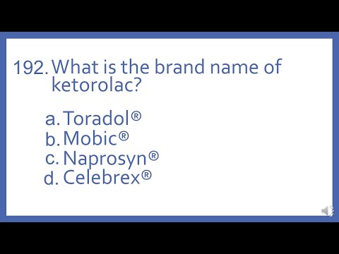 Top 200 Drugs Practice Test Question - What is the brand name of ketorolac?