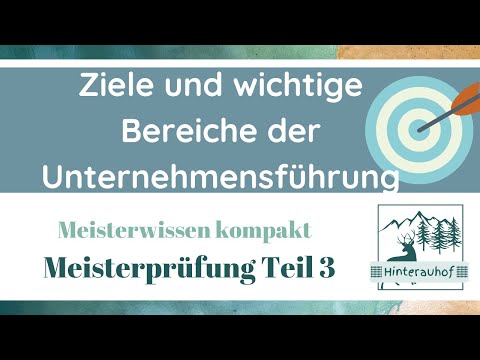 Meisterprüfung Teil 3 - Tipp für die Prüfung - Wichtige Bereiche - Meisterwissen kompakt