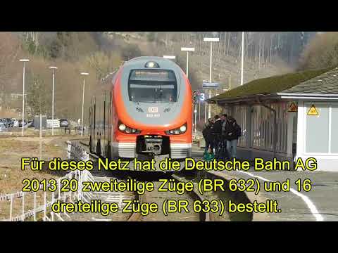 BR 632 (PESA LINK II) im Bahnhof Brilon/Wald im Februar 2023