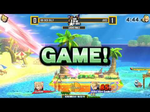 Ultra WBB #141 | Big Dick Billy vs juice - Losers Finals - Super Smash Bros. for Wii U