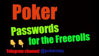 Poker Freeroll Passwords  - get access to private freerolls