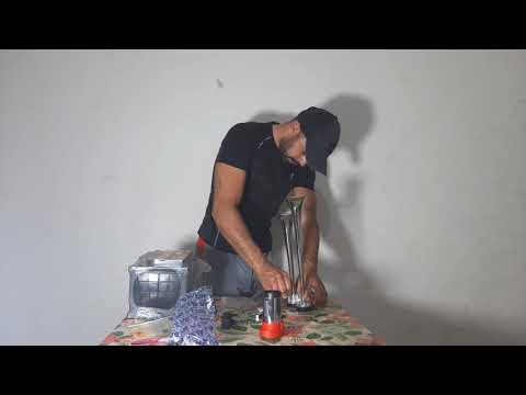 Buzina 2 cornetas cromadas 12v R$115 reais