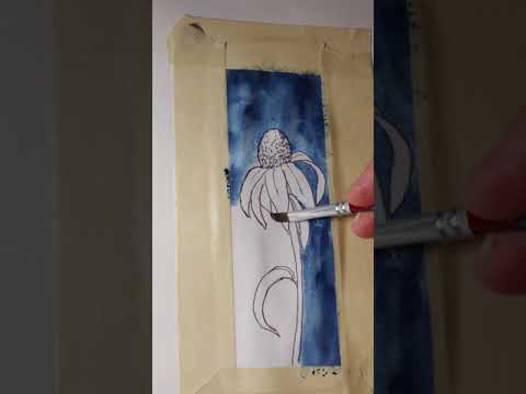 watercolor bookmark