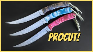 Grinding bevels and finishing a set of Fillet Knives