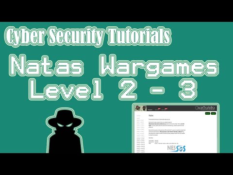 Natas Wargames OverTheWire: Level 2 - 3 | Cyber Security | OverTheWire