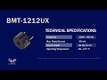 Buzzer BMT1212UX, electromagnetic sounder, 85dB, 2.3kHz, ф12x7.5mm video 1