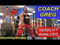 A Critique of GREG DOUCETTE'S Deadlift (TECHNIQUE ANALYSIS!)