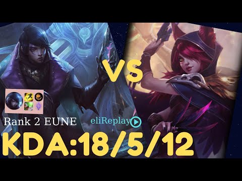 Rank 1 | Aphelios  vs Xayah -KDA :18/ 5/ 12  | EUNE Challenger |  League of Legends