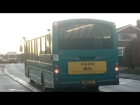 Arriva northumbria 1461 NK61CXS Wright pulsar 2 SB200 X7 Blyth screeching revs