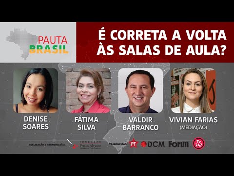 #AOVIVO​ | É correta a volta às salas de aula? | Pauta Brasil