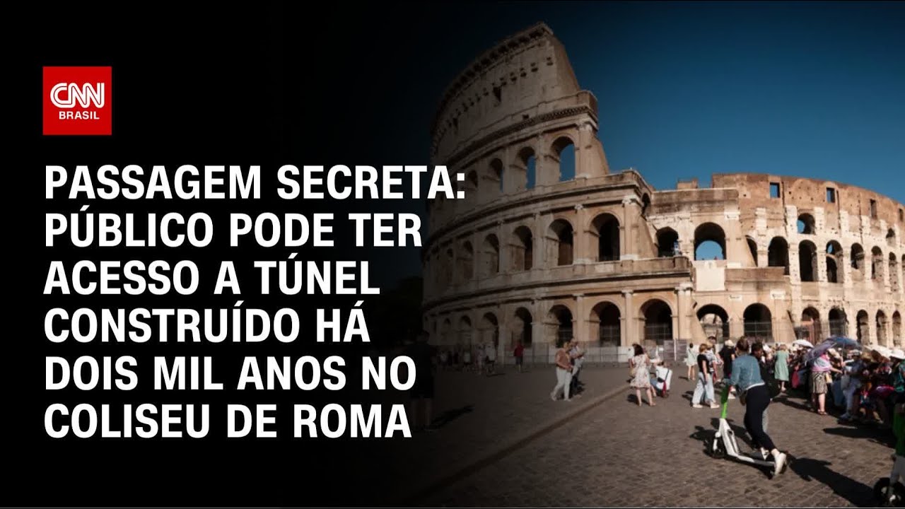 Coliseu de Roma abre passagem subterrânea ao público | CNN PRIME TIME