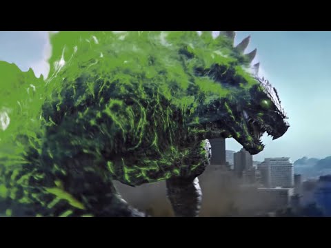 All Evolved Godzilla Scenes But He’s Green