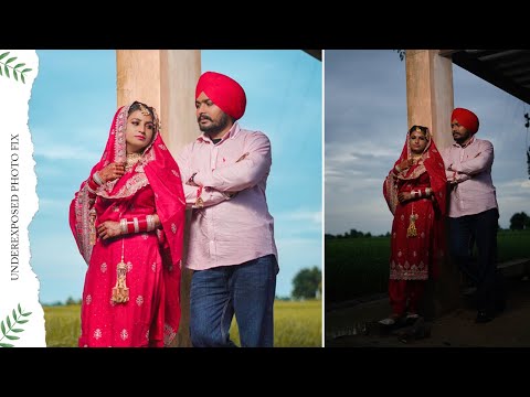 Fix under exposure Photo editing in Photoshop cc One click Preset Download