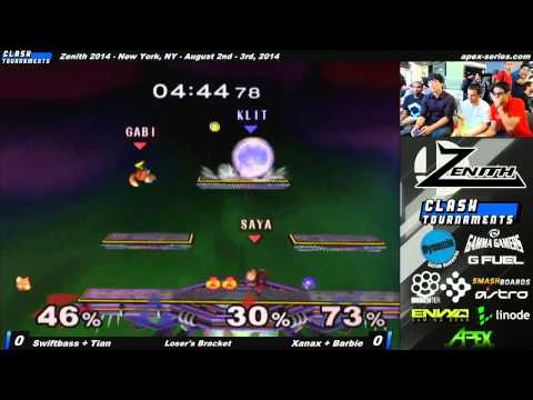 Zenith 2014 - SwiftBass + Tian vs Xanax + Barbie - SSBM
