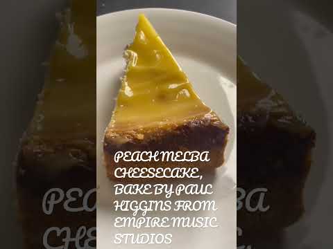 PEACH MELBA CHEESECAKE, BAKE BY PAUL HIGGINS FROM EMPIRE MUSIC STUDIOS