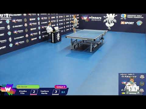 Khodko Yliia  - Vasileva Mariia. League of best Table Tennis 5 19.12.2020 15-00