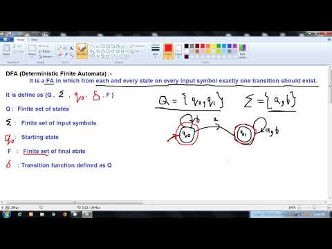 DFA Deterministic Finite Automata | Hindi