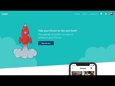 Web Design Speed art + Speed Code - Online Course Website