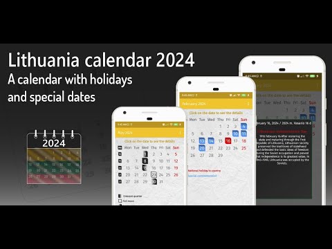 lithuania calendar 2024 video