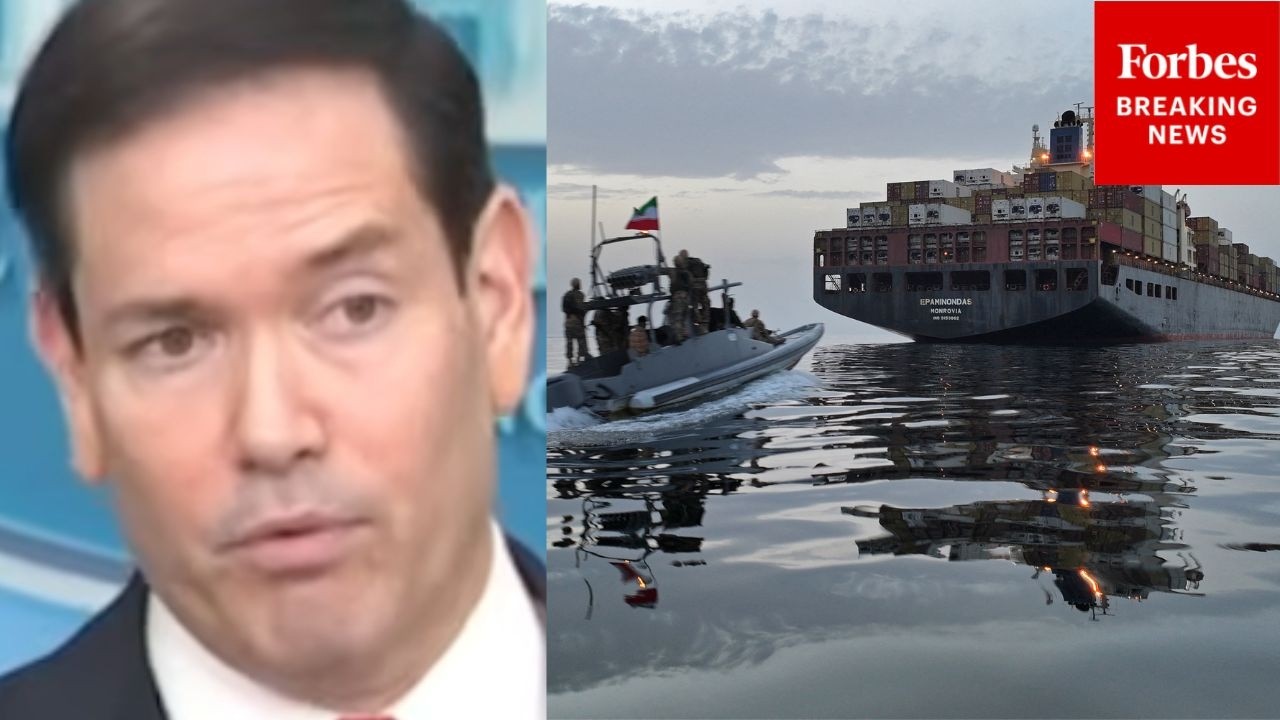 Video | 'This Is A Defensive Operation': Rubio Claims Iran Is 'Desperate' Amid U.S. Escorting Of Vessels